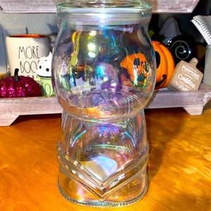 Target Bullseye glass gum ball machine jar